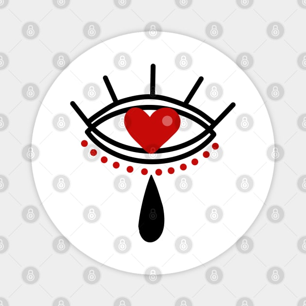 THE EYE HEART Magnet by MAYRAREINART